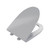 Swiss Madison St Tropez Quick Release Toilet Seat - Glossy Grey (SM-1T254GG) - SM-QRS54GG