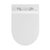 Swiss Madison St. Tropez Back-to-Wall Toilet Bundle 0.8/1.6 GPF Dual Flush - Glossy White with Black Flush Plate - SM-WT0804GW