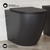 Swiss Madison St. Tropez Back-to-Wall Toilet Bundle 0.8/1.6 GPF Dual Flush - Matte Black with Black Flush Plate - SM-WT0804MB