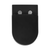 Swiss Madison St. Tropez Back-to-Wall Toilet Bundle 0.8/1.6 GPF Dual Flush - Matte Black with Brass Flush Plate - SM-WT0805MB