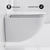 Swiss Madison St. Tropez Wall-Hung Toilet Bundle 0.8/1.6 GPF Dual Flush - Glossy White with Brass Flush Plate - SM-WT0801GW