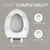 Swiss Madison Ryse 3" Raised Elongated Soft Close ADA Compliant Toilet Seat with Bidet - Glossy White - SM-QRS9302GW