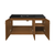 Swiss Madison Classe 48" Wall-Mounted Bathroom Vanity - Brown Oak with Black Sink Top - SM-BV2807BO-MB
