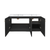 Swiss Madison Classe 48" Wall-Mounted Bathroom Vanity - Black Oak with White 3-Hole Widespread Double Basin Sink Top - SM-BV2807AO-D3W