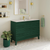 Swiss Madison Cascade 48" Freestanding Bathroom Vanity - Green Oak with White Sink Top - SM-BV557GA