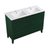 Swiss Madison Cascade 48" Freestanding Bathroom Vanity - Green Oak with White Double Basin Sink Top - SM-BV557GA-D
