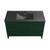 Swiss Madison Cascade 48" Freestanding Bathroom Vanity - Green Oak with Black Sink Top - SM-BV557GA-MB