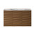 Swiss Madison Cascade 36" Wall-Mounted Bathroom Vanity - Brown Oak with White 3-Hole Widespread Sink Top - SM-BV8602BO-3W