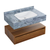 Swiss Madison Avancer 36" Wall-Mounted Bathroom Vanity - Brown Oak with Blue Celeste Sink Top - SM-BV4904BO