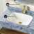 Swiss Madison Avancer 36" Wall-Mounted Bathroom Vanity - Brown Oak with Blue Celeste Sink Top - SM-BV4904BO