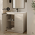 Swiss Madison St. Tropez 36" Freestanding Bathroom Vanity - White Oak with White Sink Top - SM-BV0802WO