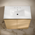 Swiss Madison St. Tropez 36" Freestanding Bathroom Vanity - Natural Oak with White 3-Hole Widespread Sink Top - SM-BV0802NO-3W
