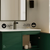 Swiss Madison St. Tropez 36" Freestanding Bathroom Vanity - Green Oak with White Sink Top - SM-BV0802GA