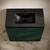 Swiss Madison St. Tropez 36" Freestanding Bathroom Vanity - Green Oak with Black Sink Top - SM-BV0802GA-MB