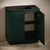 Swiss Madison St. Tropez 36" Freestanding Bathroom Vanity - Green Oak with Black 3-Hole Widespread Sink Top - SM-BV0802GA-3WMB