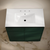 Swiss Madison St. Tropez 36" Freestanding Bathroom Vanity - Green Oak with White 3-Hole Widespread Sink Top - SM-BV0802GA-3W
