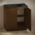 Swiss Madison St. Tropez 36" Freestanding Bathroom Vanity - Brown Oak with Black Sink Top - SM-BV0802BO-MB