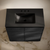 Swiss Madison St. Tropez 36" Freestanding Bathroom Vanity - Black Oak with Black 3-Hole Widespread Sink Top - SM-BV0802AO-3WMB