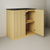 Swiss Madison Lafayette 36" Freestanding Bathroom Vanity - Natural Oak with Matte Black, 3-Hole Widespread Sink Top - SM-BV8001NO-3WMB