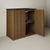 Swiss Madison Lafayette 36" Freestanding Bathroom Vanity - Brown Oak with Matte Black, 3-Hole Widespread Sink Top - SM-BV8001BO-3WMB
