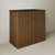 Swiss Madison Lafayette 36" Freestanding Bathroom Vanity - Brown Oak with Matte Black Sink Top - SM-BV8001BO-MB