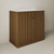 Swiss Madison Lafayette 36" Freestanding Bathroom Vanity - Brown Oak with White 3-Hole Widespread Sink Top - SM-BV8001BO-3W