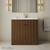 Swiss Madison Lafayette 36" Bathroom Vanity - Brown Oak with White Sink Top - SM-BV8001BO