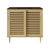Swiss Madison Delice 36" Freestanding Bathroom Vanity - Natural Oak with Black 3-Hole Widespread Sink Top - SM-BV1201NO-3WMB