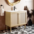 Swiss Madison Classe 36" Freestanding Bathroom Vanity - Natural Oak with White Sink Top - SM-BV663NO