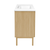 Swiss Madison Classe 36" Freestanding Bathroom Vanity - Natural Oak with White 3-Hole Widespread Sink Top - SM-BV663NO-3