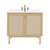 Swiss Madison Classe 36" Freestanding Bathroom Vanity - Natural Oak with White 3-Hole Widespread Sink Top - SM-BV663NO-3