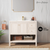 Swiss Madison Chateau 36" Freestanding Bathroom Vanity - White Oak with White Sink Top - SM-BV0602WO