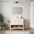Swiss Madison Chateau 36" Freestanding Bathroom Vanity - White Oak with White Sink Top - SM-BV0602WO