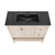 Swiss Madison Chateau 36" Freestanding Bathroom Vanity - White Oak with Black Sink Top - SM-BV0602WO-MB