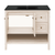 Swiss Madison Chateau 36" Freestanding Bathroom Vanity - White Oak with Black Sink Top - SM-BV0602WO-MB