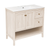 Swiss Madison Chateau 36" Freestanding Bathroom Vanity - White Oak with White 3-Hole Widespread Sink Top - SM-BV0602WO-3W