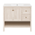 Swiss Madison Chateau 36" Freestanding Bathroom Vanity - White Oak with White 3-Hole Widespread Sink Top - SM-BV0602WO-3W