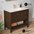 Swiss Madison Chateau 36" Freestanding Bathroom Vanity - Brown Oak with White Sink Top - SM-BV0602BO