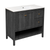 Swiss Madison Chateau 36" Freestanding Bathroom Vanity - Black Oak with White Sink Top - SM-BV0602AO