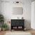 Swiss Madison Chateau 36" Freestanding Bathroom Vanity - Black Oak with White Sink Top - SM-BV0602AO
