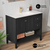 Swiss Madison Chateau 36" Freestanding Bathroom Vanity - Black Oak with White Sink Top - SM-BV0602AO