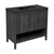 Swiss Madison Chateau 36" Freestanding Bathroom Vanity - Black Oak with Black 3-Hole Widespread Sink Top - SM-BV0602AO-3WMB