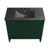 Swiss Madison Cascade 36" Freestanding Bathroom Vanity - Green Oak with Black 3-Hole Widespread Sink Top - SM-BV471GA-3WMB