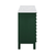 Swiss Madison Cascade 36" Freestanding Bathroom Vanity - Green Oak with White 3-Hole Widespread Sink Top - SM-BV471GA-3W