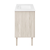 Swiss Madison Bron 36" Freestanding Bathroom Vanity - White Oak with White 3-Hole Widespread Sink Top - SM-BV6202WO-3W