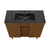 Swiss Madison Bron 36" Freestanding Bathroom Vanity - Brown Oak with Black 3-Hole Widespread Sink Top - SM-BV6202BO-3WMB