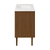 Swiss Madison Bron 36" Freestanding Bathroom Vanity - Brown Oak with White 3-Hole Widespread Sink Top - SM-BV6202BO-3W