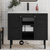 Swiss Madison Bron 36" Freestanding Bathroom Vanity - Black Oak with White Sink Top - SM-BV6202AO