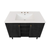 Swiss Madison Bron 36" Freestanding Bathroom Vanity - Black Oak with White 3-Hole Widespread Sink Top - SM-BV6202AO-3W