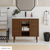 Swiss Madison Bron 36" Freestanding Bathroom Vanity Cabinet without Top - Brown Oak - SM-BV6202BO-C